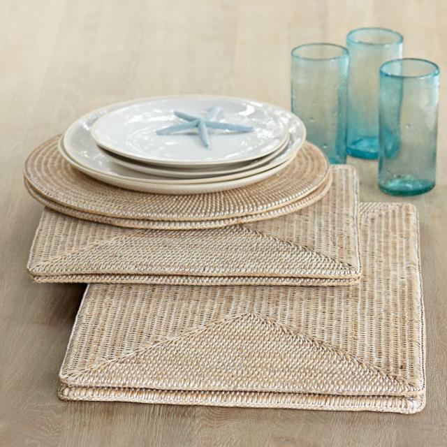 Rattan Rectangular Placemats (Set of 2)