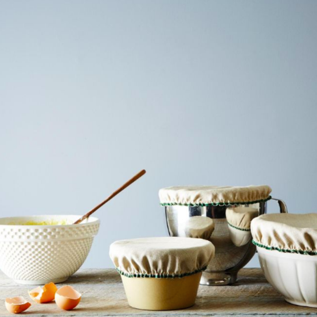 Linen Bowl Covers (Oatmeal, Set of 6)