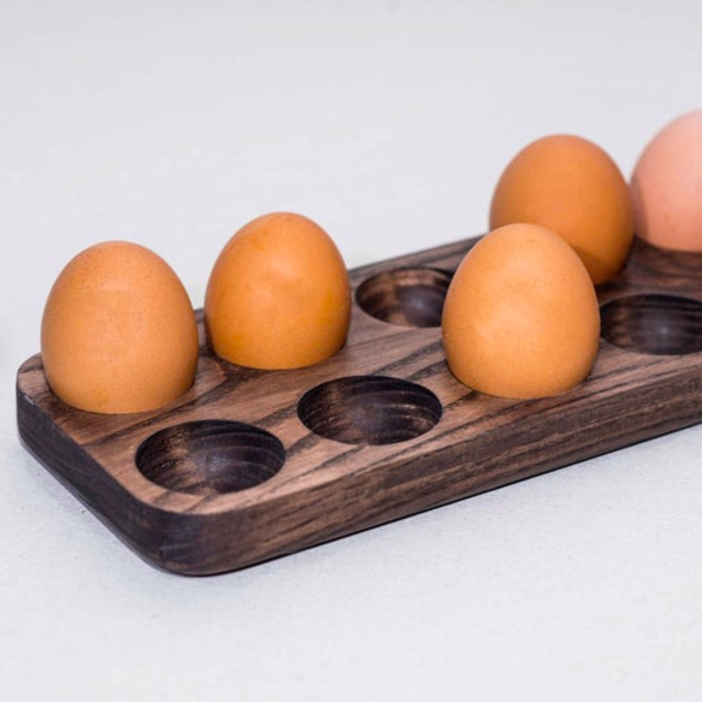 Handmade Black Walnut Egg Holder