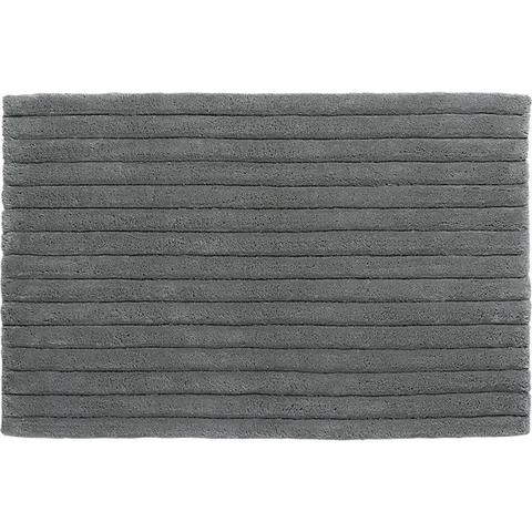 Vertical Stripe Grey Bath Rug