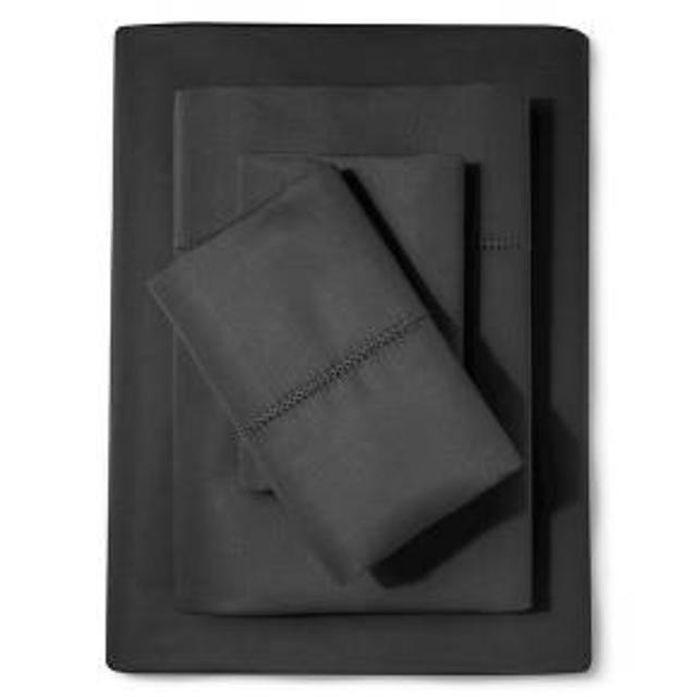 Supima Classic Hemstitch Sheet Set 700 Thread Count (Queen) Essential Gray - Fieldcrest™