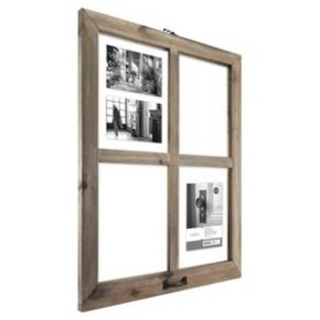 4 Opening Windowpane Collage Frame Grey - Threshold™