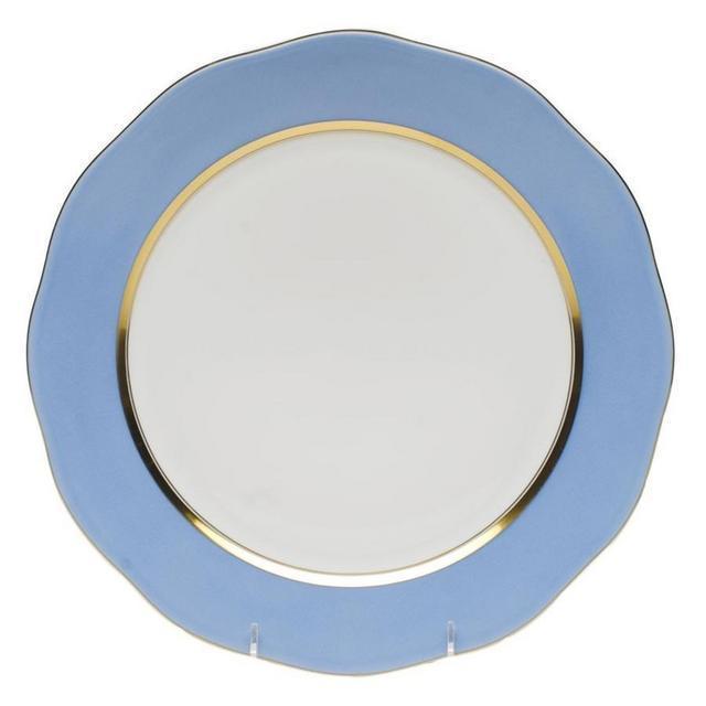 Herend Silk Ribbon Charger - Cornflower