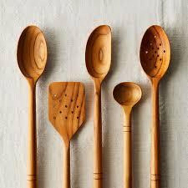 Five Two Wooden Spoons
