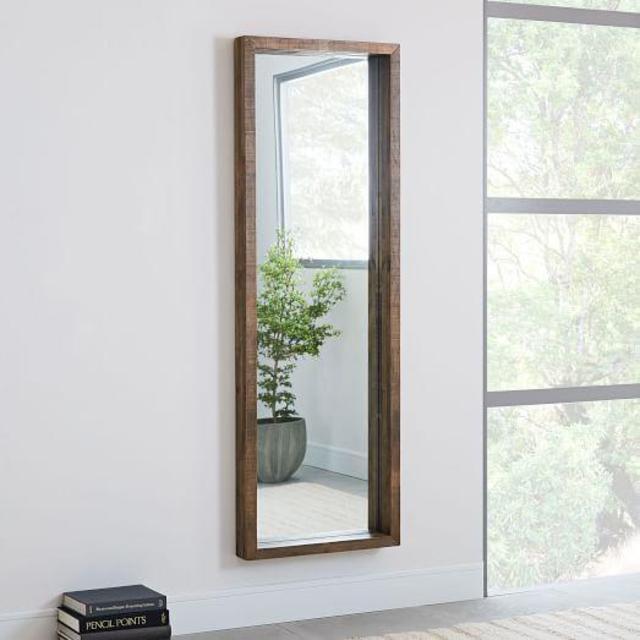 Emmerson® Modern Reclaimed Wood Floor Mirror