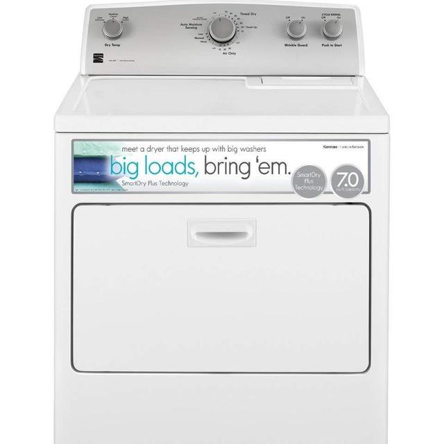 Kenmore 75132 7.0 cu. ft. Gas Dryer with SmartDry Plus Technology in White, includes delivery and hookup