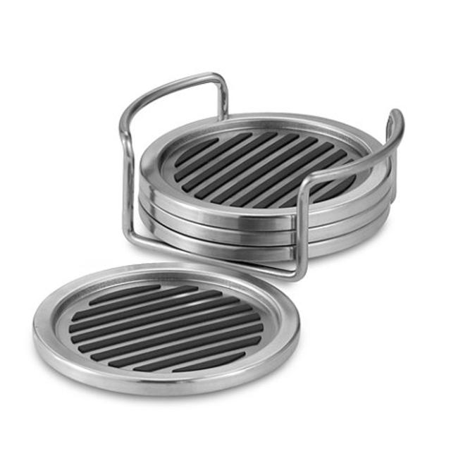InterDesign® Coasters With Holder (Set of 4)Interdesign