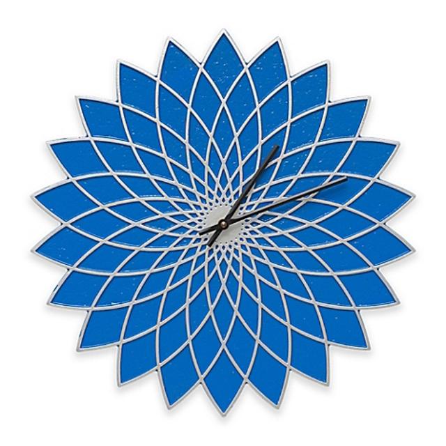 Whitehall Products Lotus Indoor/Outdoor Wall Clock in Dark Blue