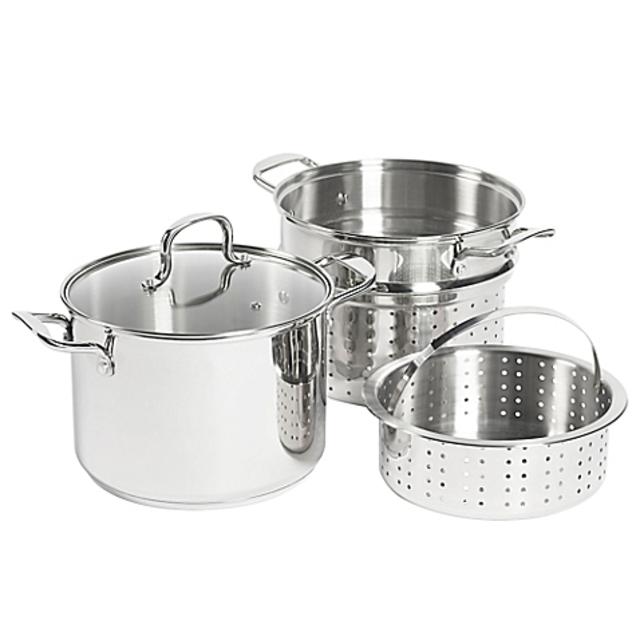 SALT™ 8 qt. Stainless Steel 4-Piece Multi-Cooker