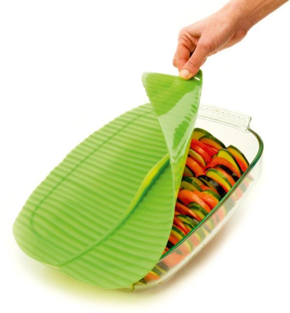 banana leaf silicone 9 x 13 inch rectangle silicone lid
