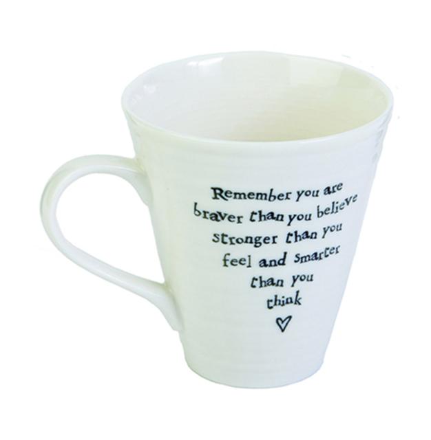 you are braver porcelain mug