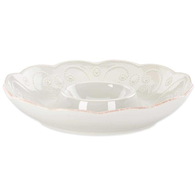 Lenox® French Perle Chip and Dip in White