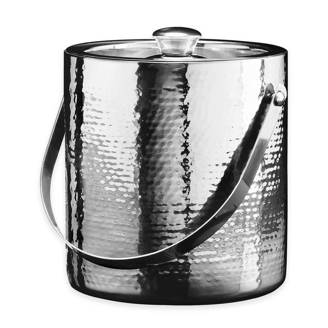 Oggi™ Stainless Steel Hammered Double Wall Ice Bucket