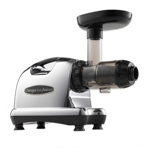 Omega® Model J8006 Nutrition Center HD Juicer in Chrome/Black