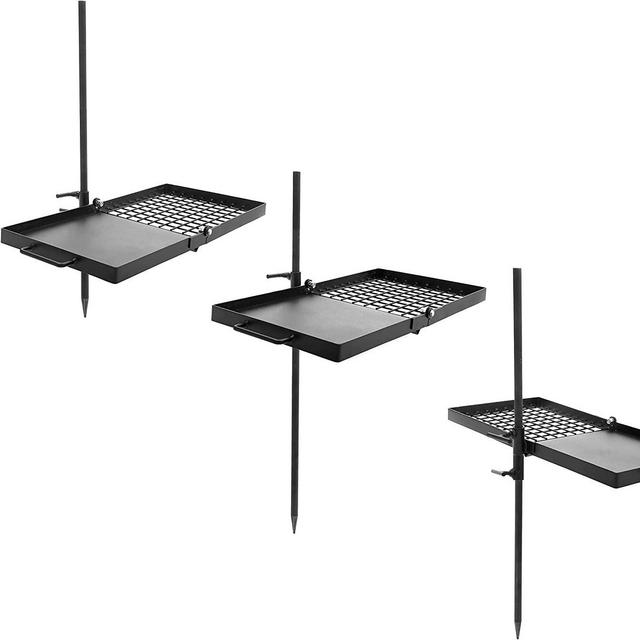 Add to your Adventure Seeka Campfire Swivel Grill, This Campfire Grill Grate is Heavy Duty, Fully Adjustable Fire pit grill grate over fire pit, The Fire Pit Grill Grate & Camp fire Cooking Rackorder