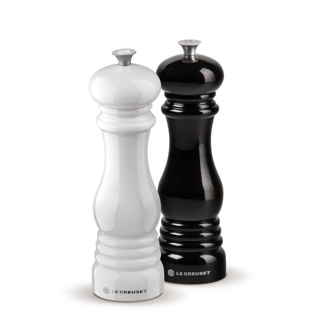 Le Creuset Salt & Pepper Mills Black & White