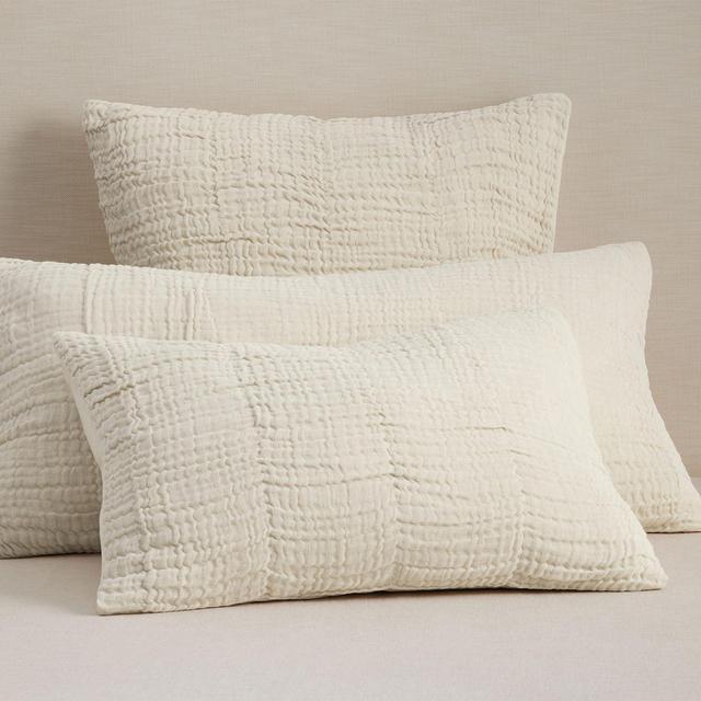 Cloud Cotton/Linen Sham Flax- Standard