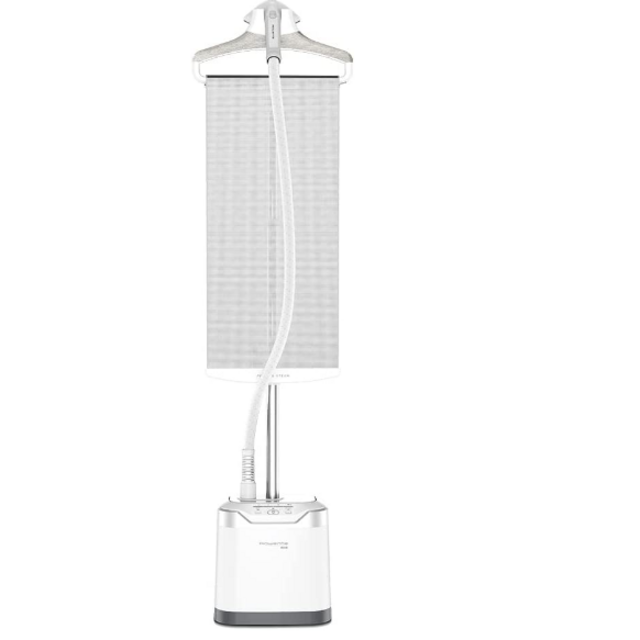 Rowenta Professional Full Size Steamer for Clothes with Screen 65 Inches 1.3 Liter Capacity 1700 Watts Ironing, Fabric Steamer, Garment Steamer, Adjustable IS8440