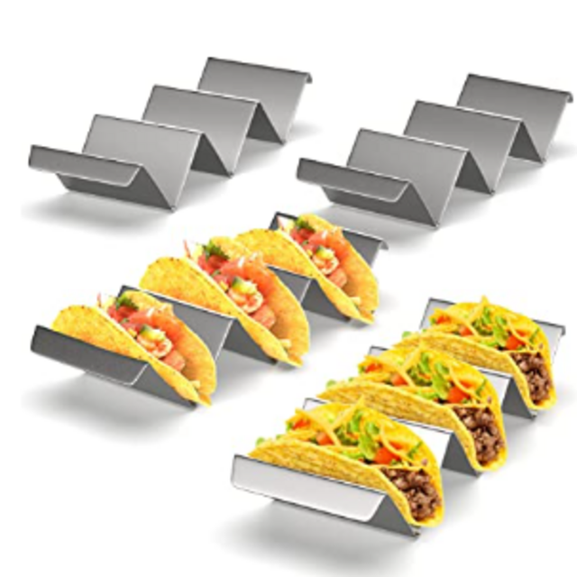 Taco Holder Stand - Set of 4 - Taco Racks With Handles