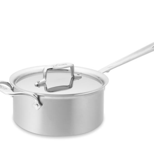 All-Clad d5 Brushed Stainless-Steel Saucepan, 3-Qt.