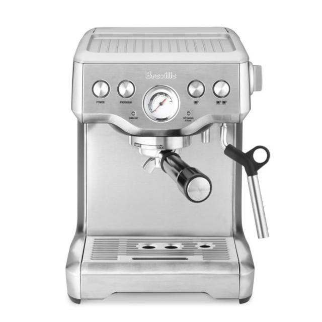 Breville Infuser Espresso Maker, BES840XL, Silver
