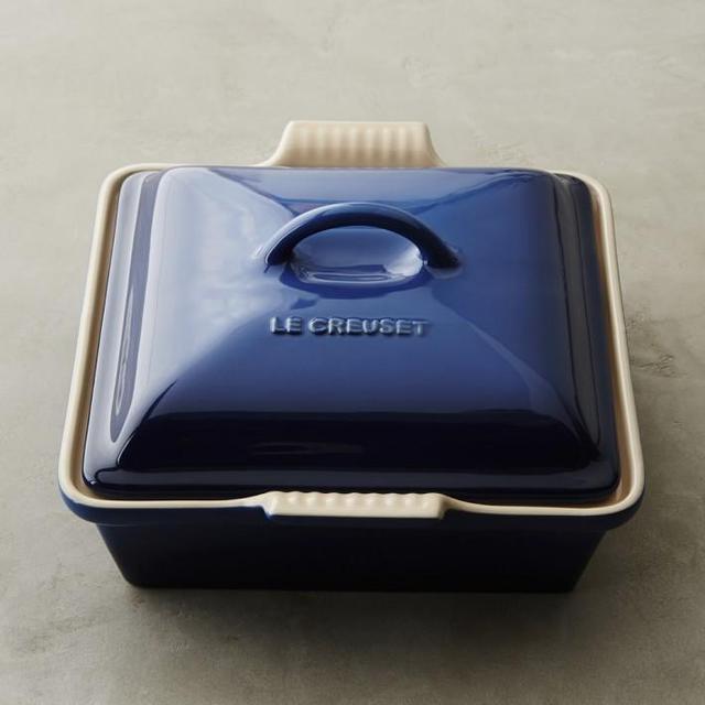 Le Creuset Heritage Stoneware Shallow Square Covered Baker