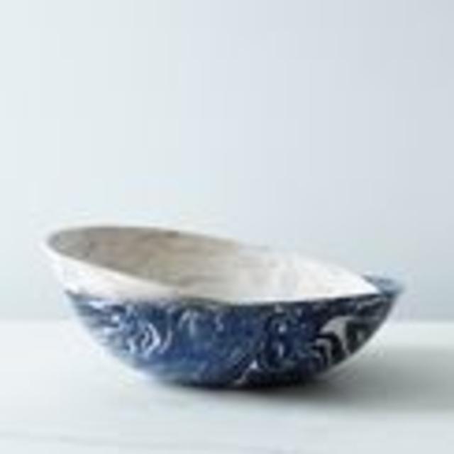 Ebru Ceramic Serving Bowl