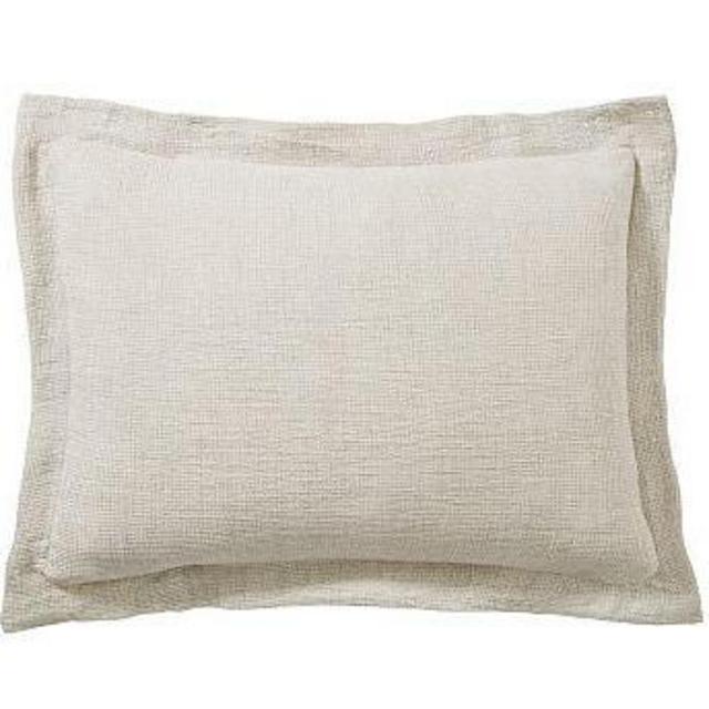 Flax Belgian Flax Linen Waffle Sham, set of 2