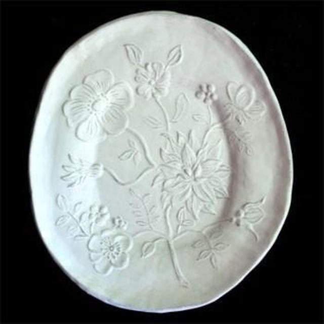 ASTIER DE VILLATTE FLEURS PLATTER FLOWERS LARGE