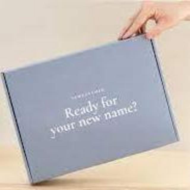 NewlyNamed Box Gift Card | Personalized Name Change After Marriage Kit