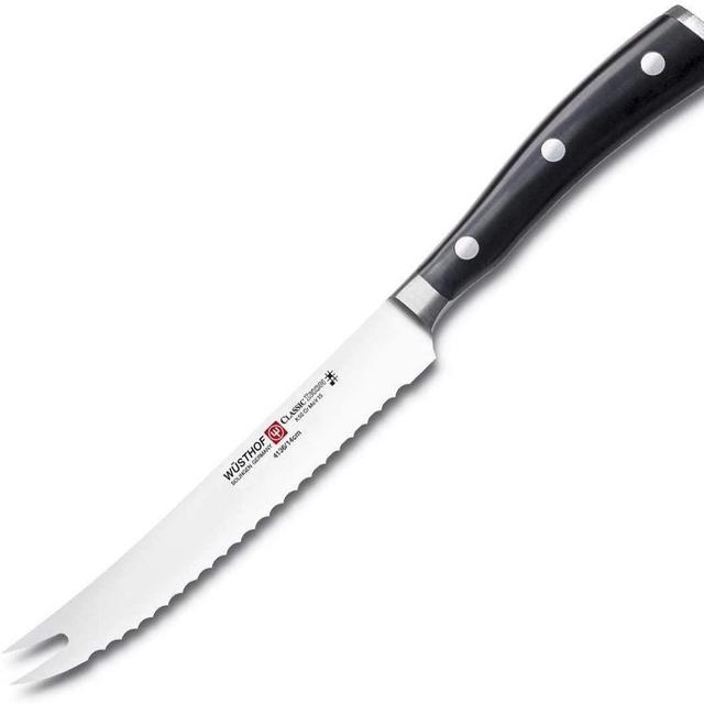 Wusthof Classic Ikon tomato knife 5 33/64 inch black