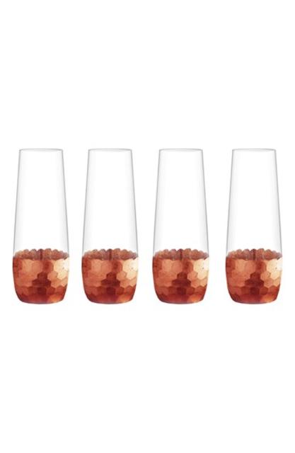 'Daphne' Stemless Champagne Flutes (Set of 4)