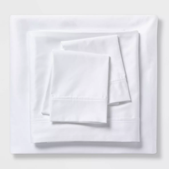 500 Thread Count Tri-Ease Sheet Set - Threshold™ (White, Queen)