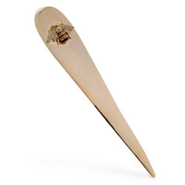 Stripey Bee Letter Opener, Gold