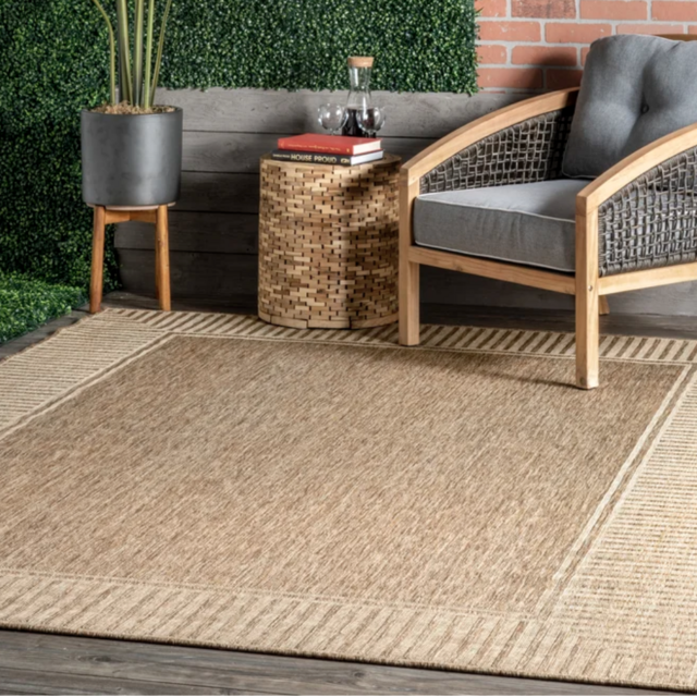 Alegre Indoor / Outdoor Area Rug in Tan 8x10
