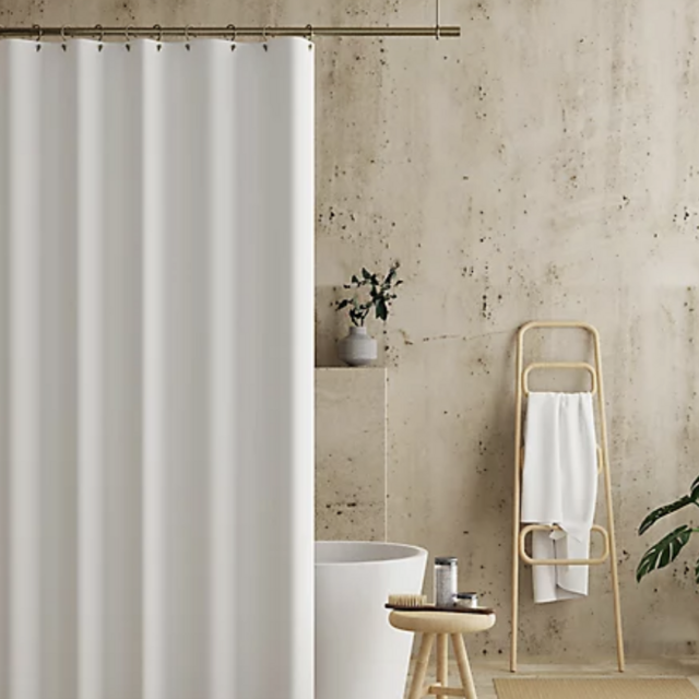 Haven™ 70-Inch x 84-Inch Recycled Cotton Waterproof Shower Curtain Liner in White