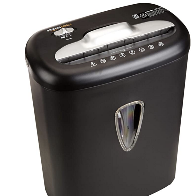Amazon Basics Cross Cut Paper Shredder