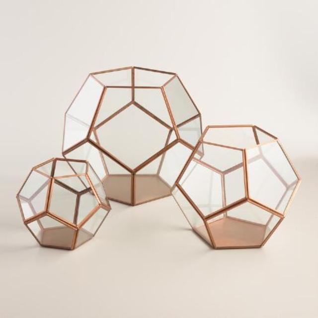 Copper Geo Terrarium -Small