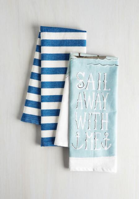 Ahoy Meets World Tea Towel Set