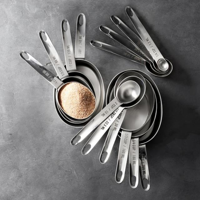 Stainless-Steel Nesting Measuring Cups & Spoons Sets