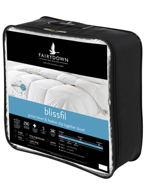 Fairydown Blissfil Clip-Together Goose Down & Feather Duvet Inner