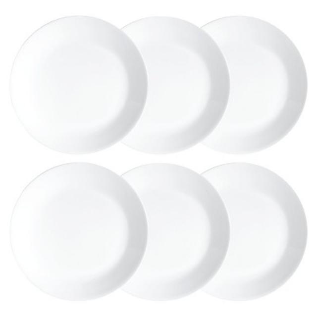 Corelle 6 Piece Dinner Plate Set – Winter Frost White