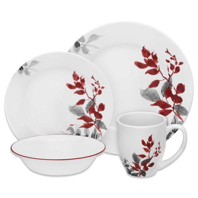 Corelle® Boutique Kyoto Leaves 16-Piece Dinnerware Set