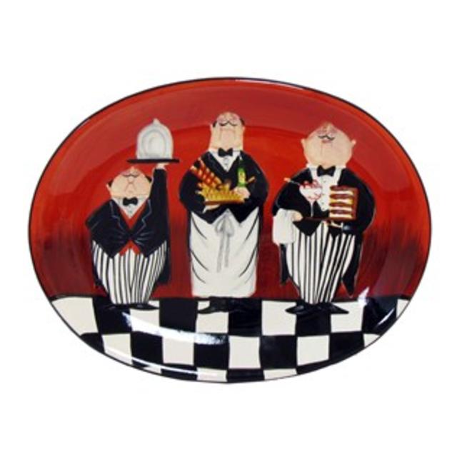 Dinner is Served Oval Platter