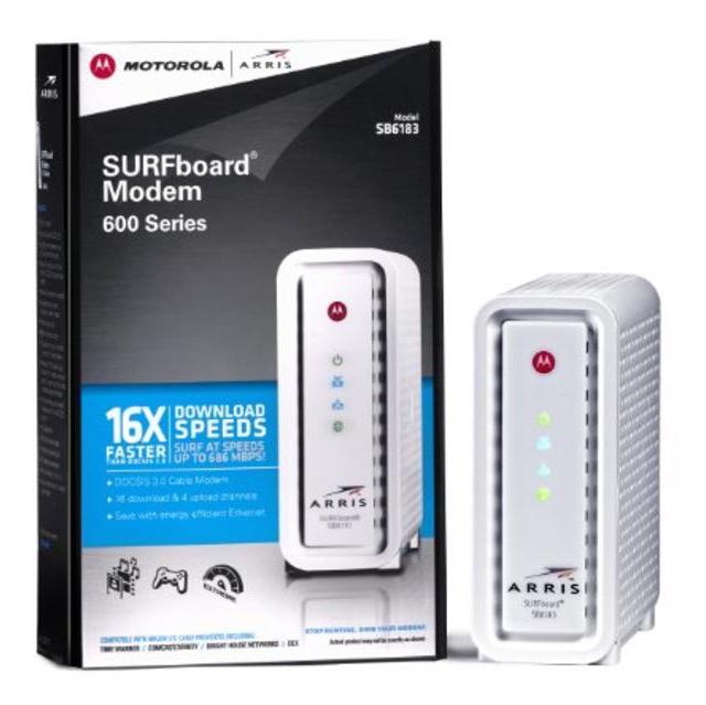 Motorola ARRIS SURFboard SB6183 DOCSIS 3.0 Cable Modem