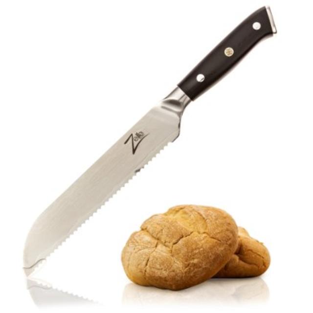 Bread Knife 8 Inch by Zelite. Quality Japanese VG10 Steel