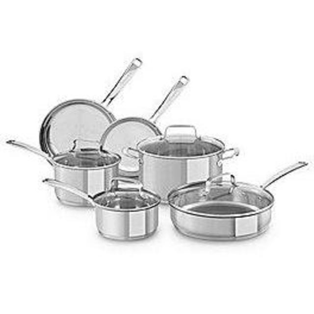 KitchenAid Stainless Steel 10-Piece Cookware Set