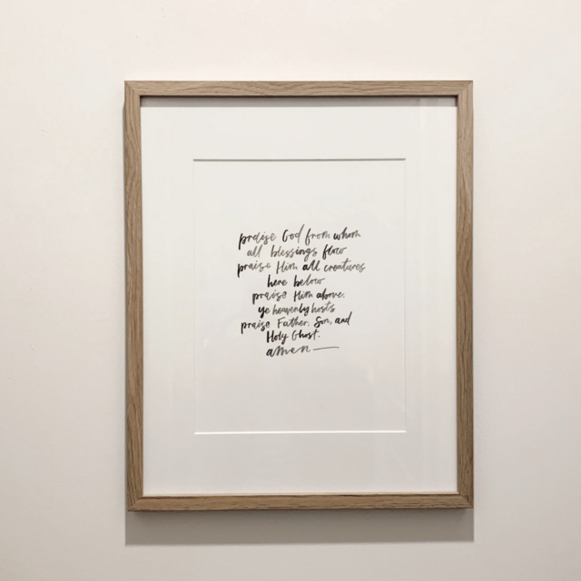 Doxology Print - 8x10