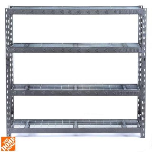 77 in. W x 73 in. H X 24 in. D Welded Steel Shelving Unit