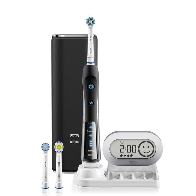 Oral-B Pro 7000 SmartSeries Black Electronic Power Rechargeable Battery Electric Toothbrush with Bluetooth Connectivity Powered by Braun
